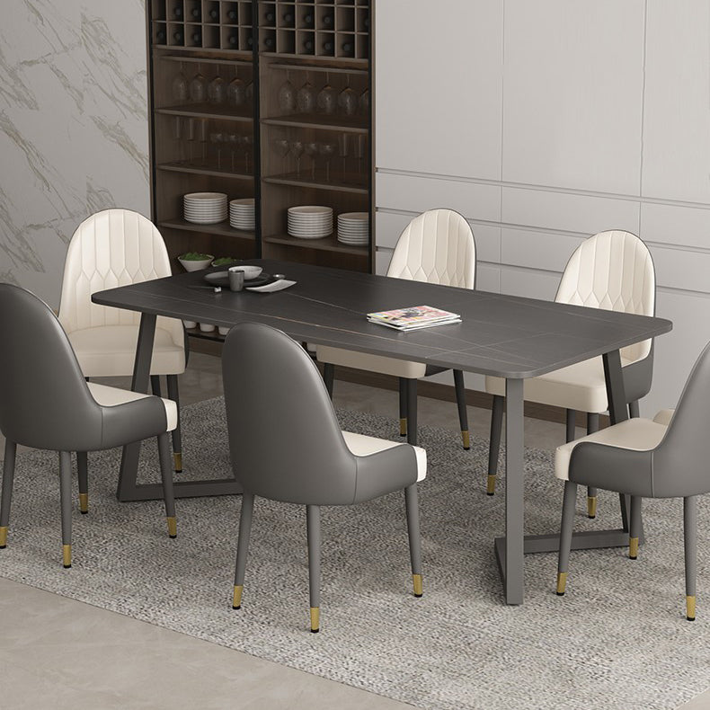 Modern 1/4/5/7 Pieces Dining Room Table Set Sintered Stone Dining Set