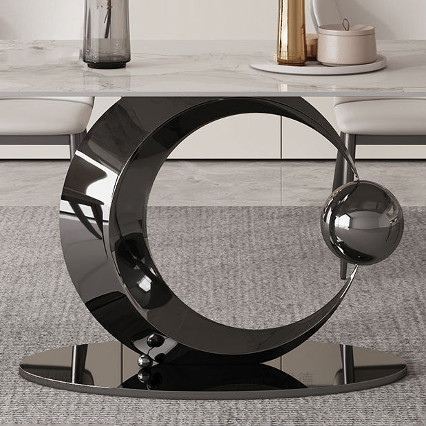 1/4/5/7 Pieces Dining Chairs Set White Rectangular Dining Room Table for Home