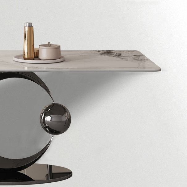 1/4/5/7 Pieces Dining Chairs Set White Rectangular Dining Room Table for Home