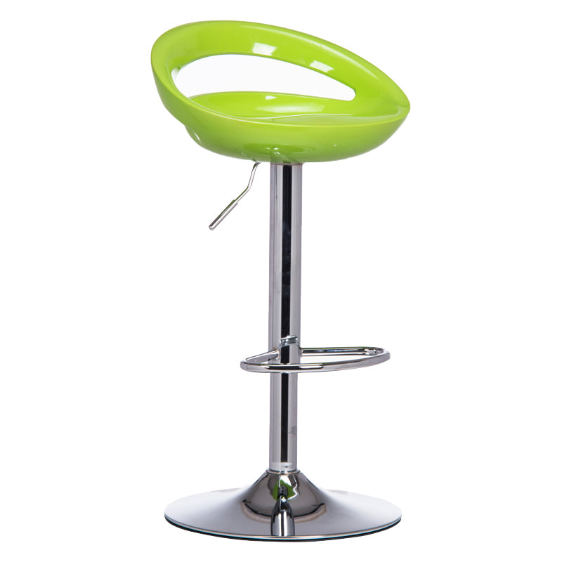 31.50" Low Back Bar and Counter Stool Contemporary Round Stool