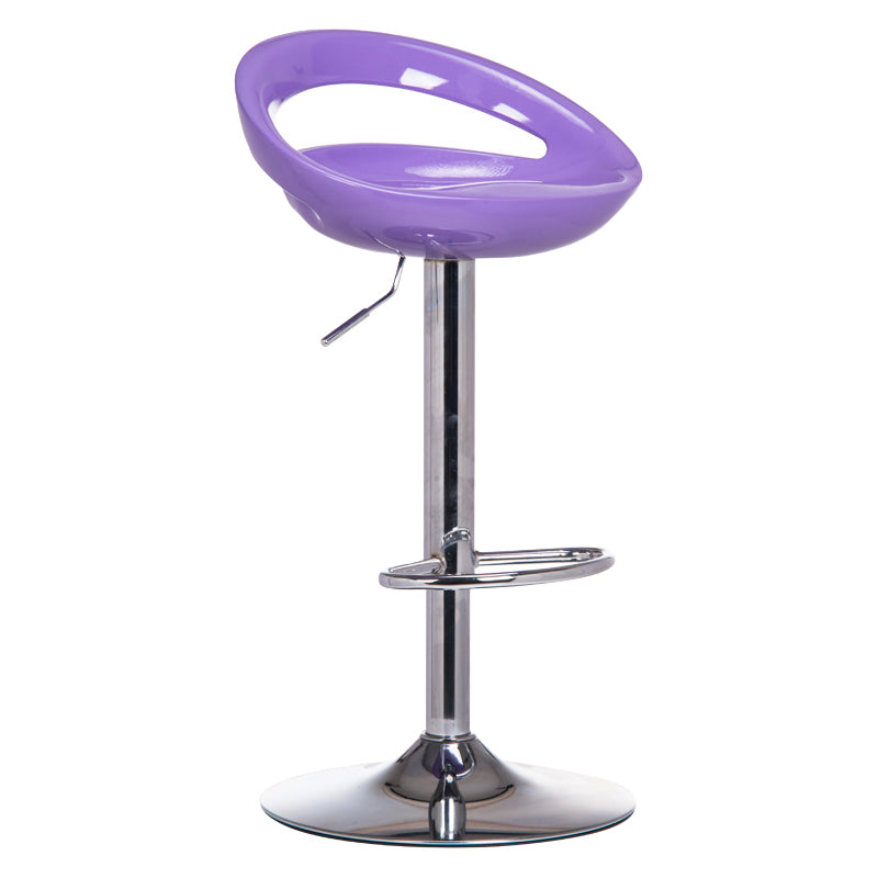 31.50" Low Back Bar and Counter Stool Contemporary Round Stool