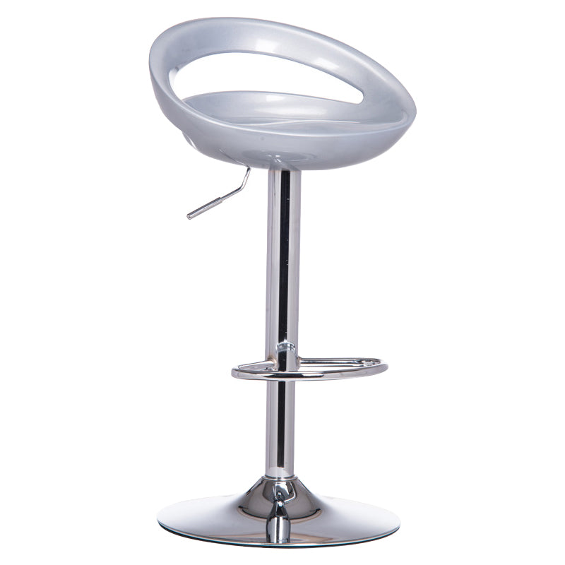 31.50" Low Back Bar and Counter Stool Contemporary Round Stool