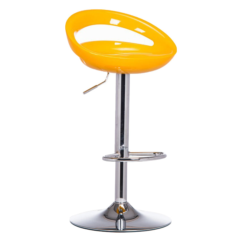 31.50" Low Back Bar and Counter Stool Contemporary Round Stool