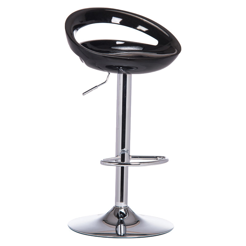 31.50" Low Back Bar and Counter Stool Contemporary Round Stool