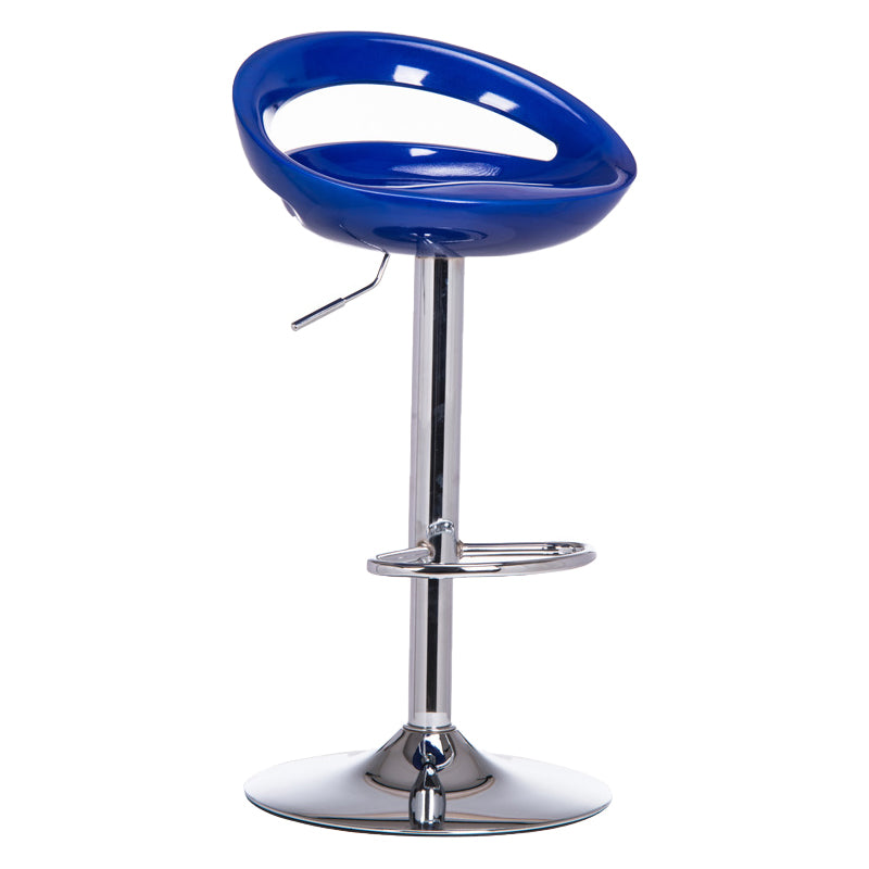 31.50" Low Back Bar and Counter Stool Contemporary Round Stool