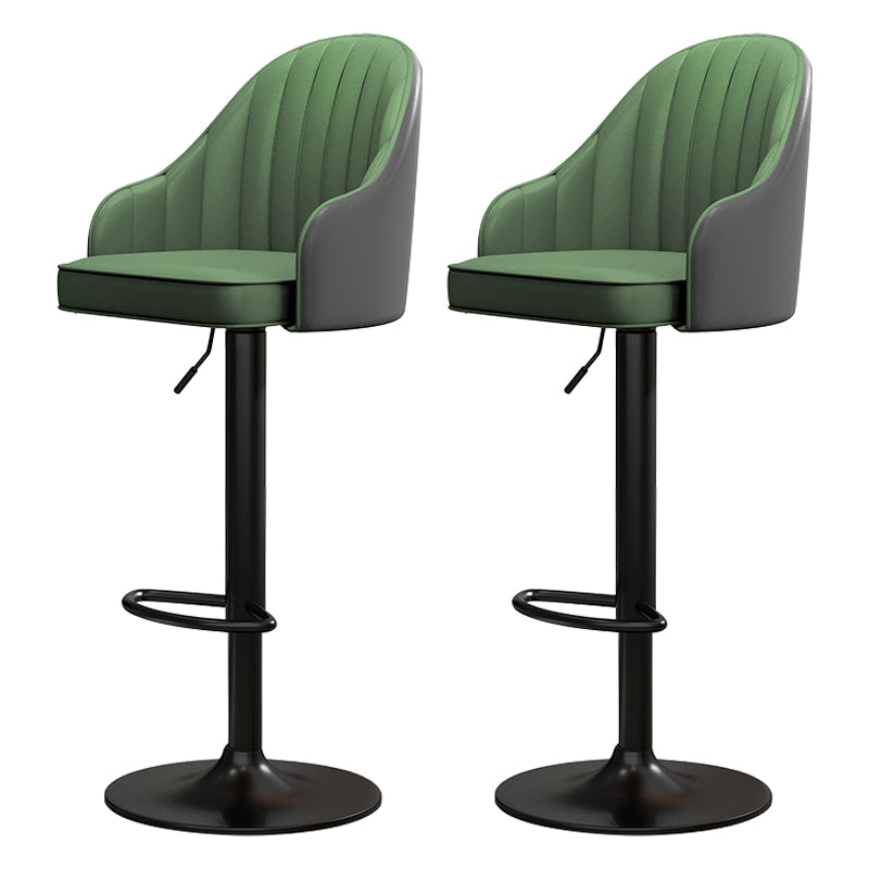 Scandinavian Metal Kitchen Dining Room Arm Stool Adjustable Height Barstool