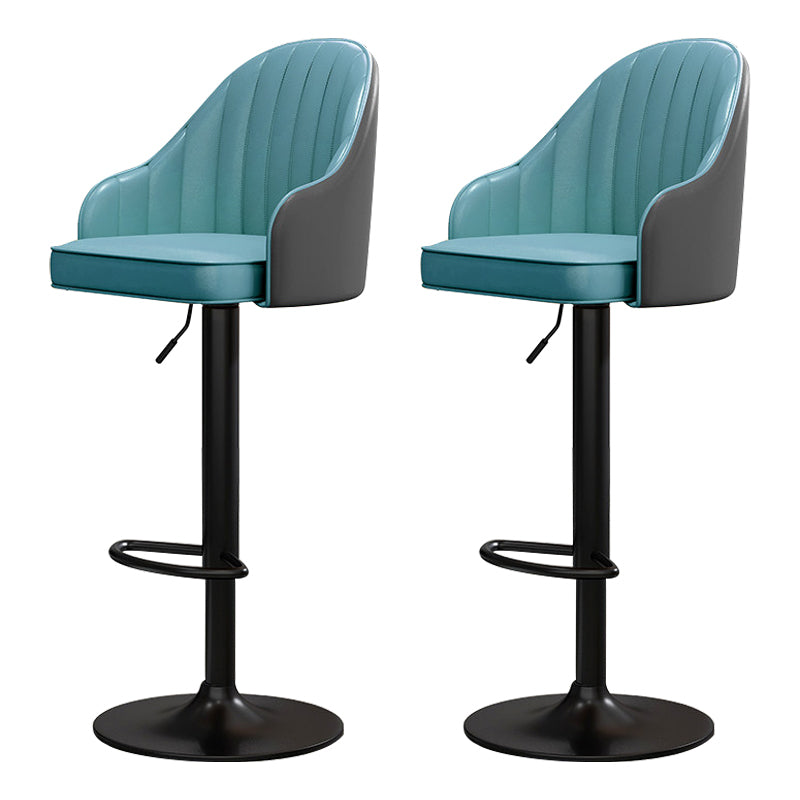 Scandinavian Metal Kitchen Dining Room Arm Stool Adjustable Height Barstool