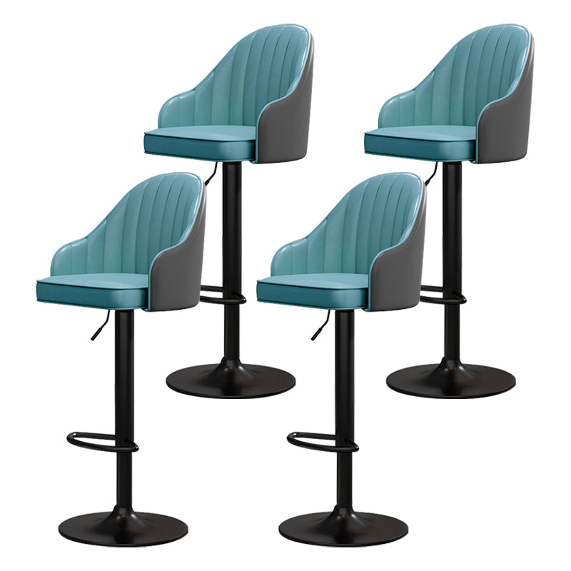 Scandinavian Metal Kitchen Dining Room Arm Stool Adjustable Height Barstool