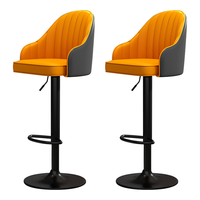 Scandinavian Metal Kitchen Dining Room Arm Stool Adjustable Height Barstool