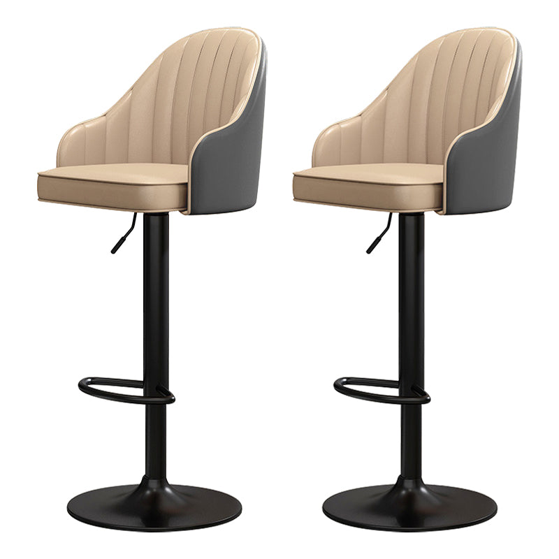 Scandinavian Metal Kitchen Dining Room Arm Stool Adjustable Height Barstool