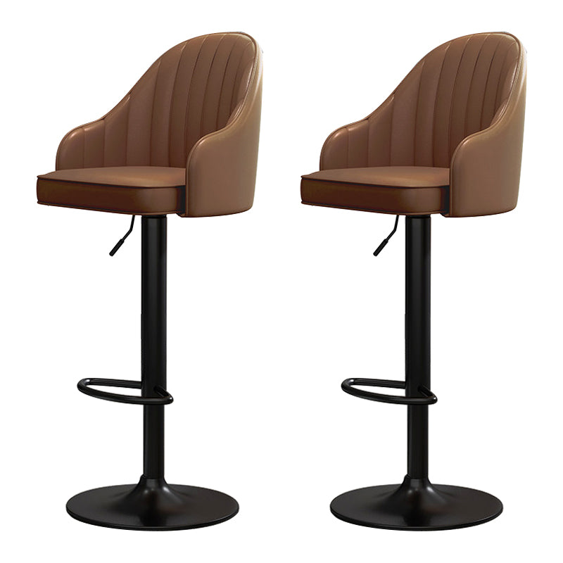 Scandinavian Metal Kitchen Dining Room Arm Stool Adjustable Height Barstool