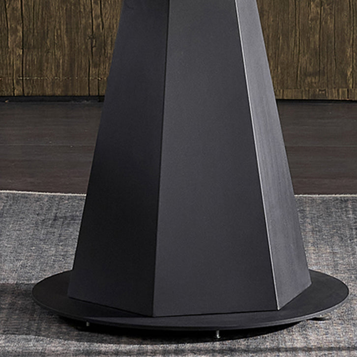 Modern 1/3/4/5/7 Pieces White Dining Table Set with Sintered Stone Top Round Dinette Set