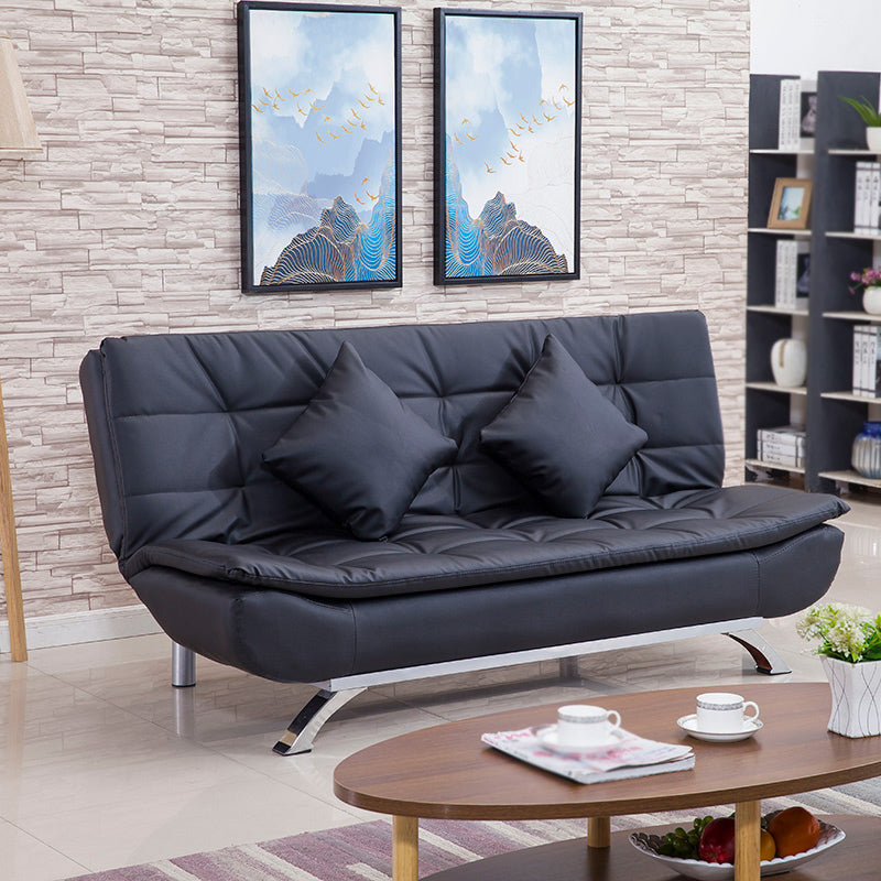 Kunstleder modernes Sofa armloses 33 -Zoll -Sofa für Wohnzimmer