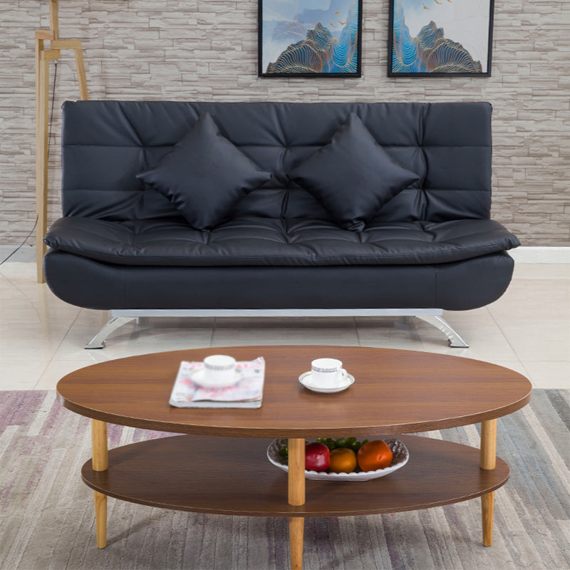 Kunstleder modernes Sofa armloses 33 -Zoll -Sofa für Wohnzimmer