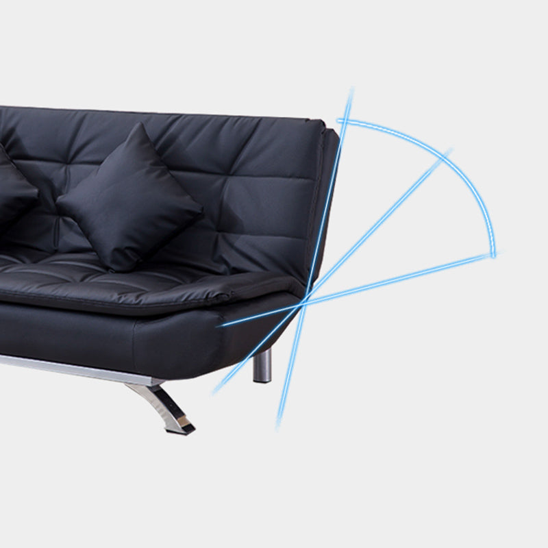 Kunstleder modernes Sofa armloses 33 -Zoll -Sofa für Wohnzimmer