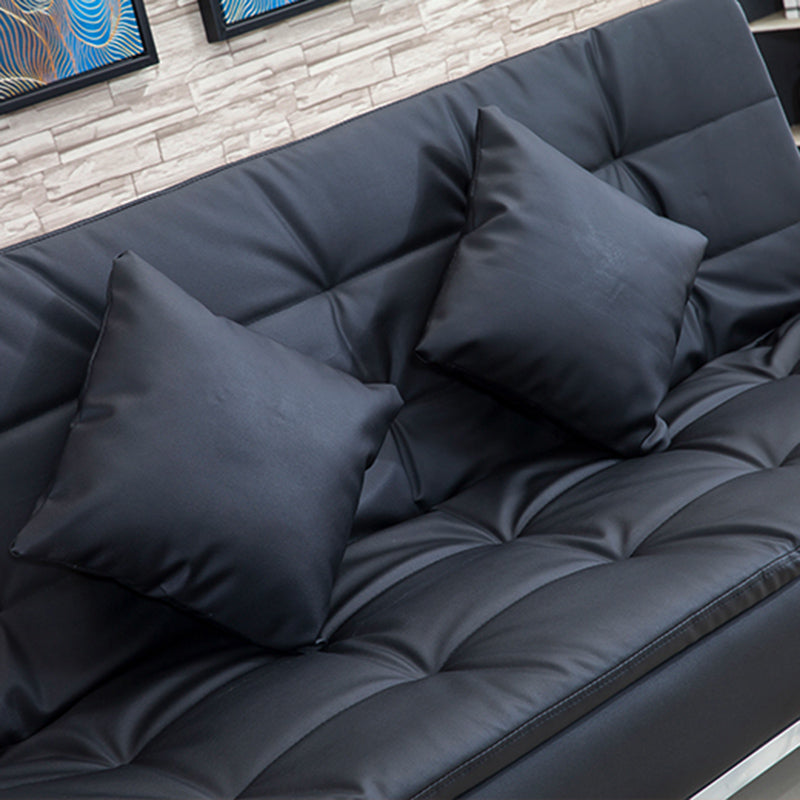 Kunstleder modernes Sofa armloses 33 -Zoll -Sofa für Wohnzimmer