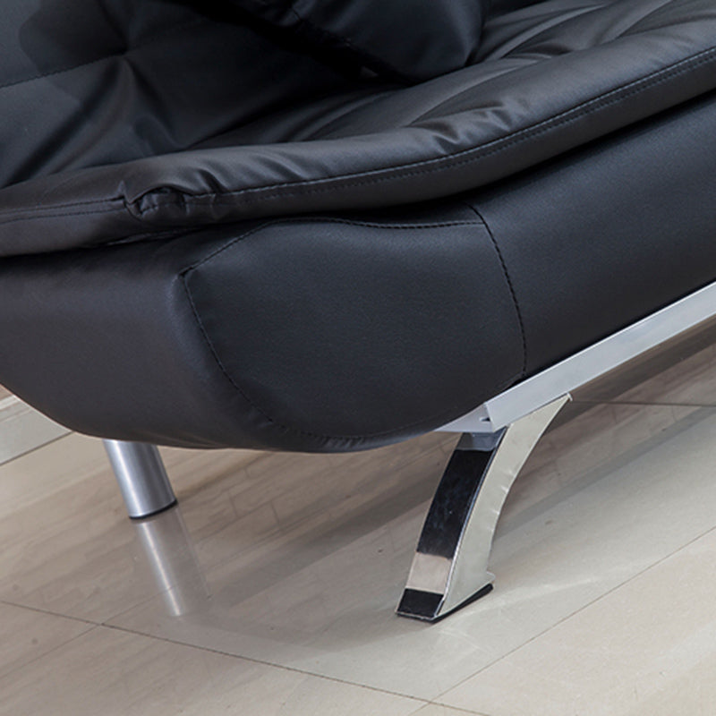 Kunstleder modernes Sofa armloses 33 -Zoll -Sofa für Wohnzimmer