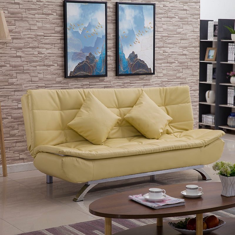 Kunstleder modernes Sofa armloses 33 -Zoll -Sofa für Wohnzimmer