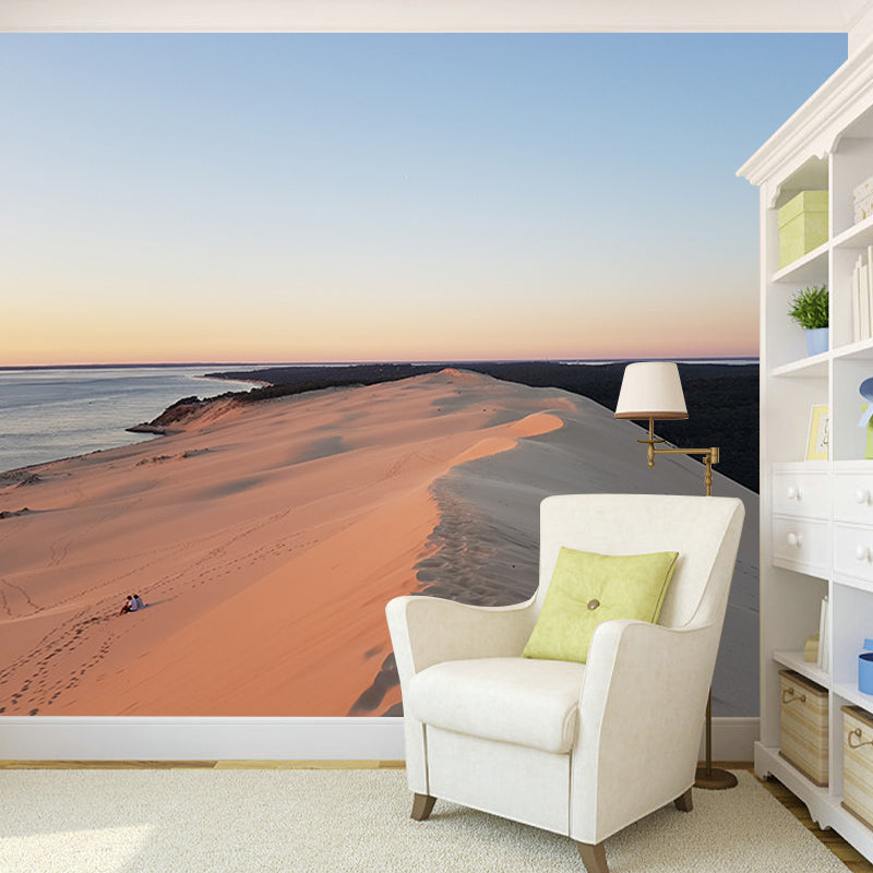 Modern Style Mural Wallpaper Desert Landscape Environment Friendly Bedroom Wall Mural