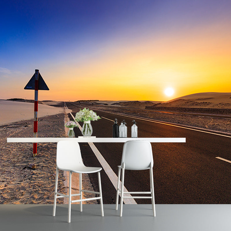 Environment Friendly Wall Mural Wallpaper Desert Landscape Sitting Room Wall Mural