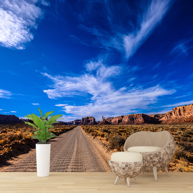 Desert Landscape Photography Mildew Resistant Wallpaper Sleeping Room Wall Mural