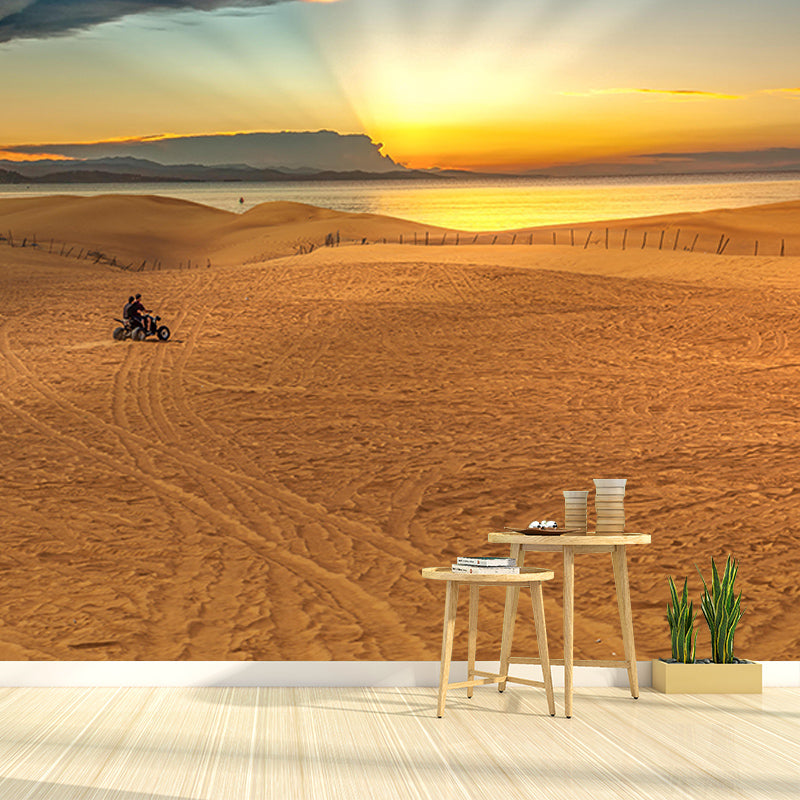 Desert Landscape Photography Mildew Resistant Wallpaper Sleeping Room Wall Mural