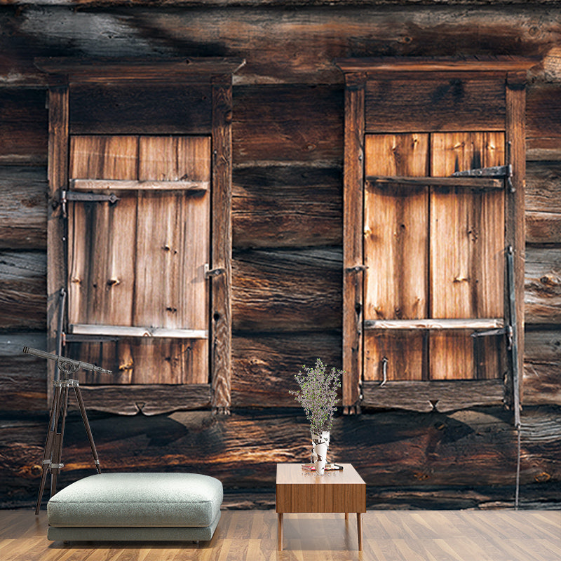 Environment Friendly Mural Wallpaper Wood Texture Photography Bedroom Wall Mural