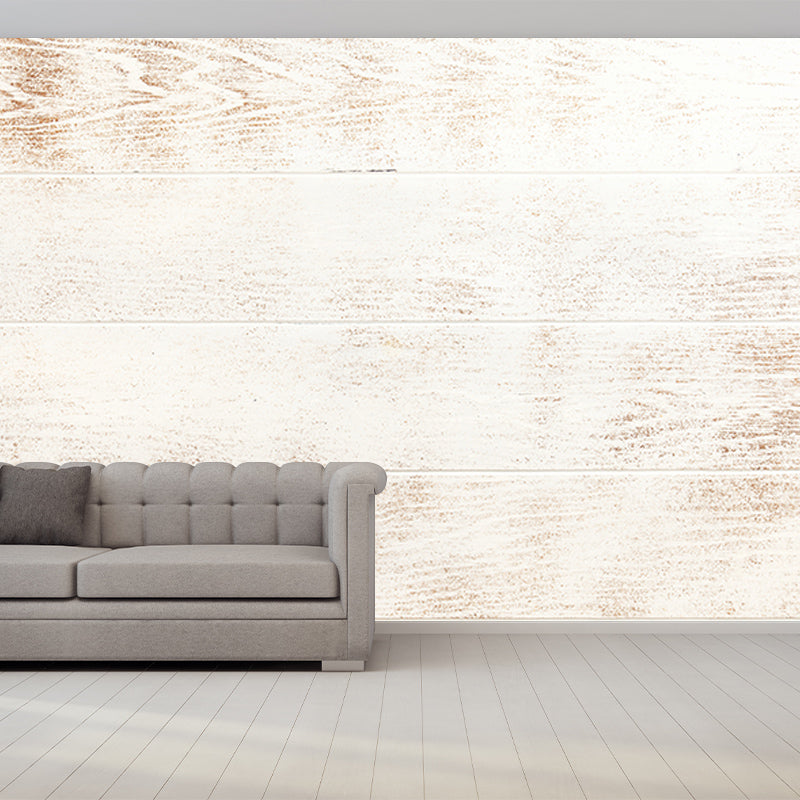 Washable Stain Resistant Wall Mural Wallpaper Wood Texture Sitting Room Wall Mural