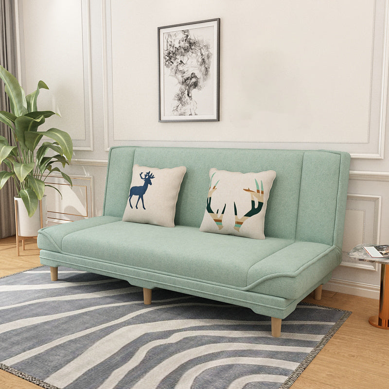 Tight Back 70.87" W √ó 23.62" D √ó 31.50" H Linen Armless Sofa with Foldable