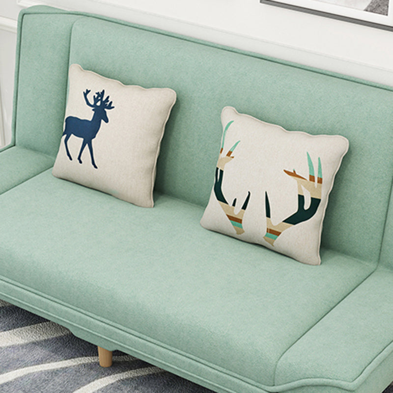 Tight Back 70.87" W √ó 23.62" D √ó 31.50" H Linen Armless Sofa with Foldable