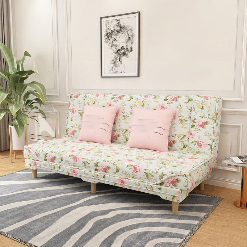 Tight Back 70.87" W √ó 23.62" D √ó 31.50" H Linen Armless Sofa with Foldable