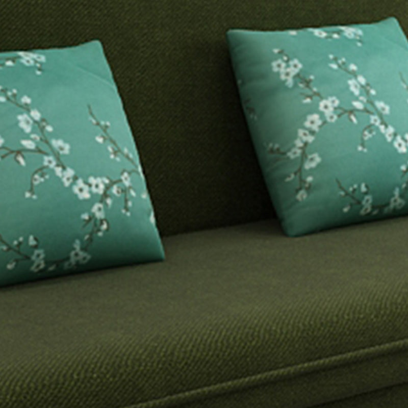 Armless Settee with Cotton Blend 19.68" W Convertible Sleeper Sofa for Apartment