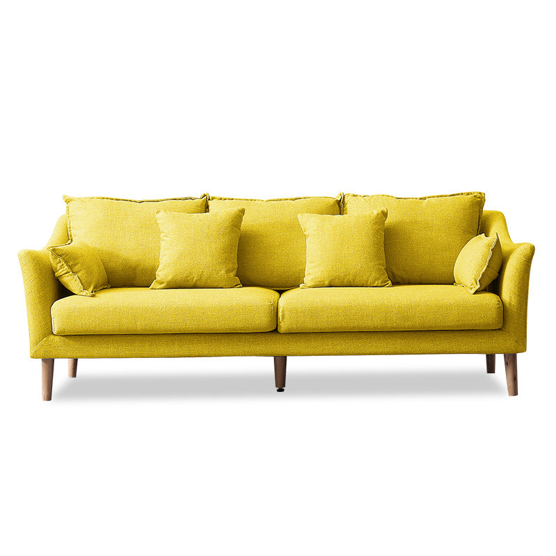 Moderne standaard houten benen stoffen bank kussens sofa voor woonkamer