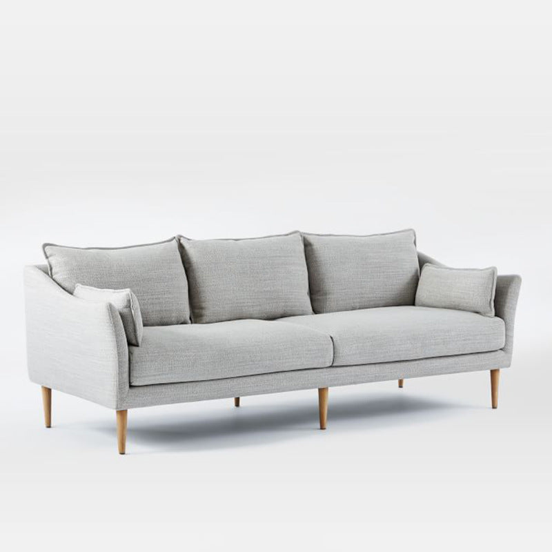 Moderne standaard houten benen stoffen bank kussens sofa voor woonkamer