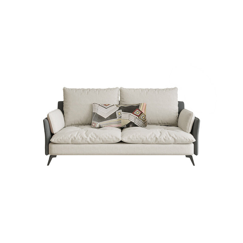 Stationäre Wohnzimmertuxedo Arm Standard zeitgenössisches Sofa -Chaise