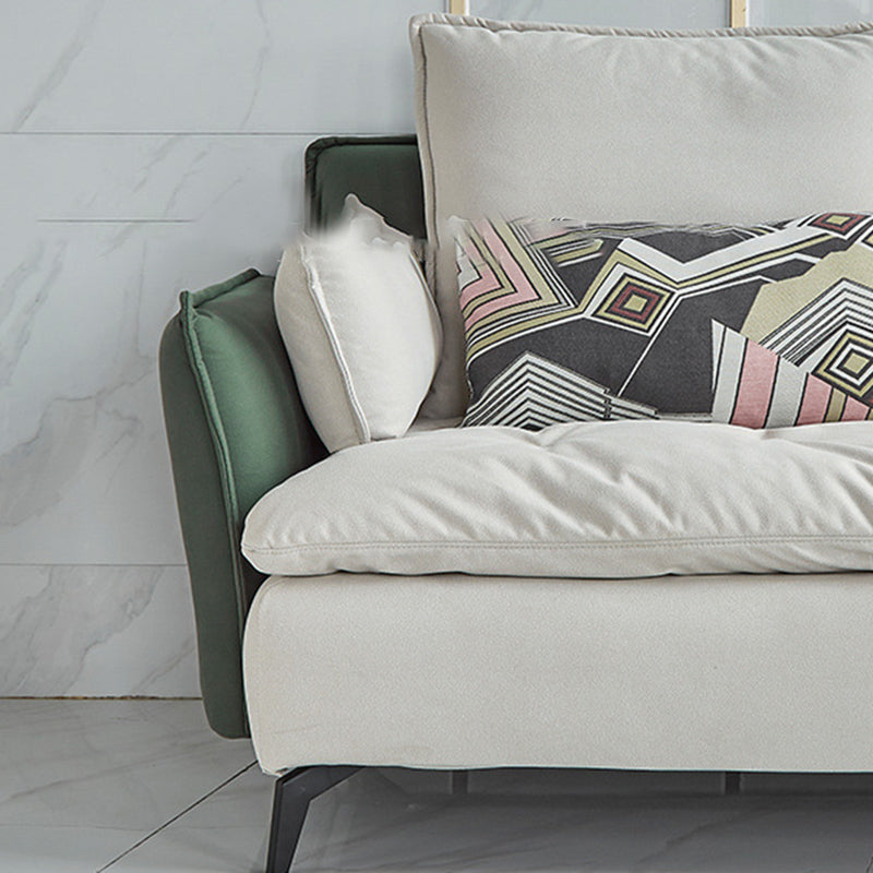 Stationäre Wohnzimmertuxedo Arm Standard zeitgenössisches Sofa -Chaise