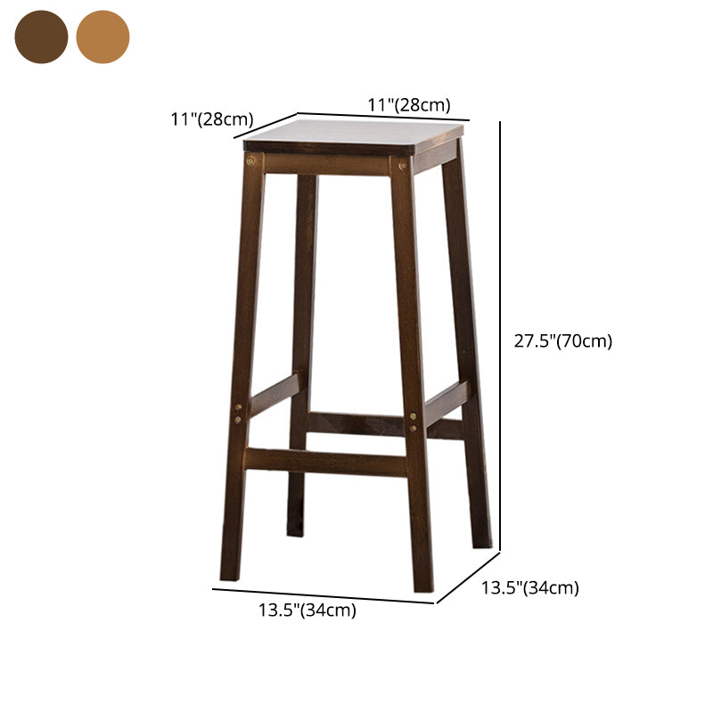 Moderne Rückenless-Bar-Hop-Schalter-Barhocker mit Holzbeinen