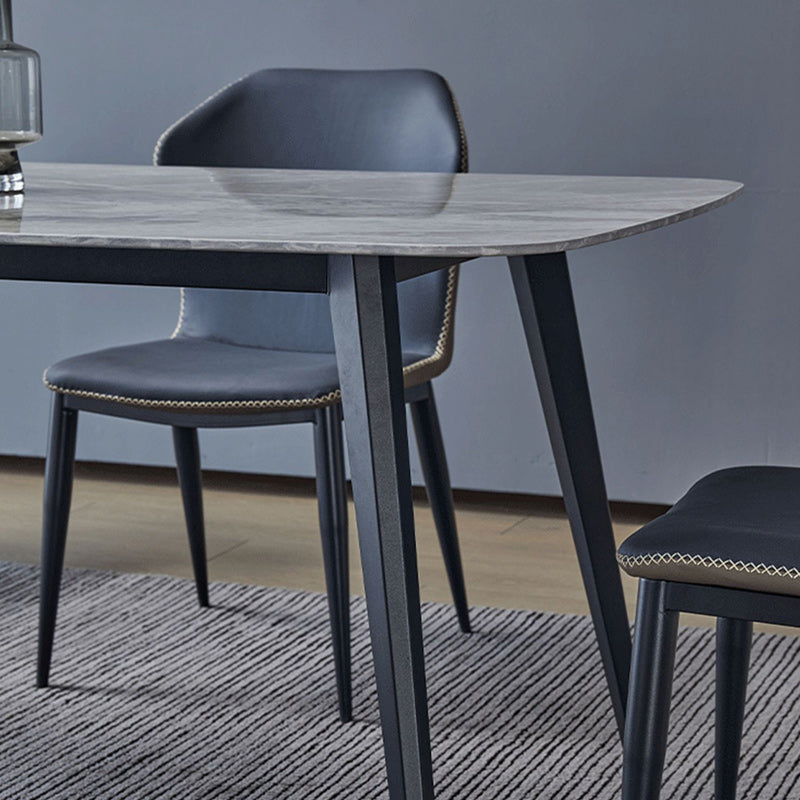 Contemporary 1/4/5/7 Pieces Dining Set Rectangle Sintered Stone Dining Room Set