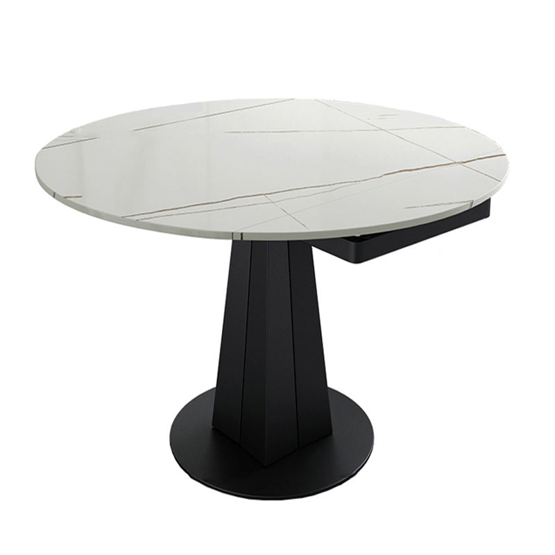 Modern 1/3/4/5/7 Pieces Round Dining Table Set with Sintered Stone Dinette Set