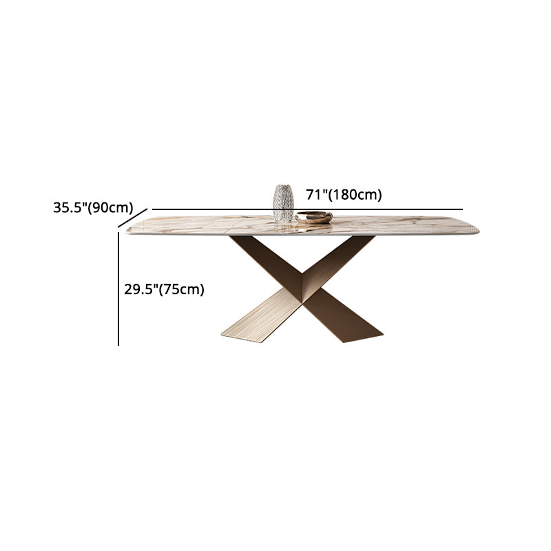 Glam 1/2/5/6/7 Pieces Dining Set Sintered Stone Dining Table Set
