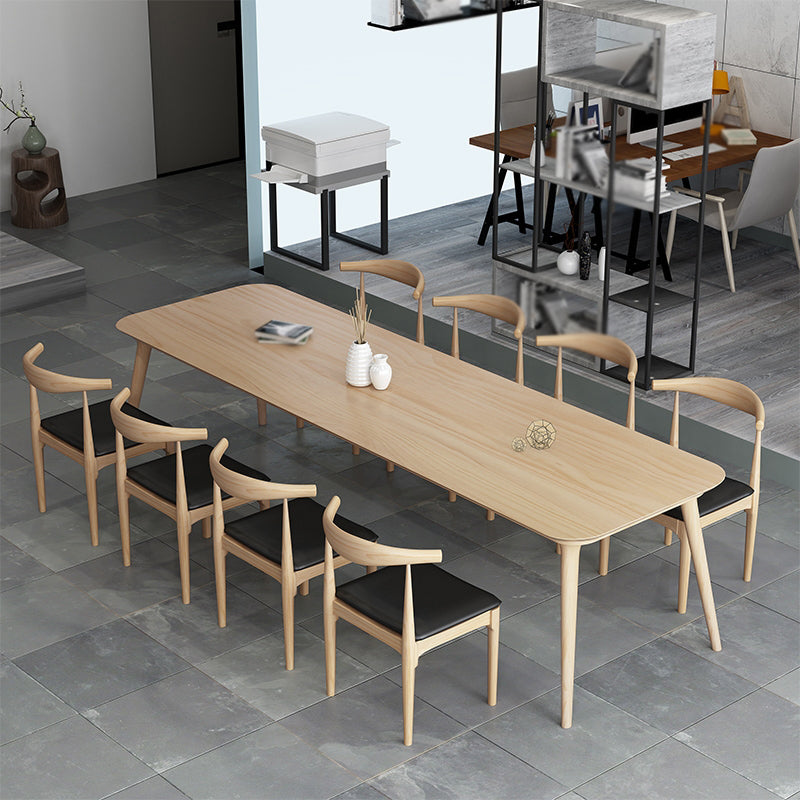 Industrial 1/2/9 Pieces Dining Set Solid Wood Dining Table for Home Use