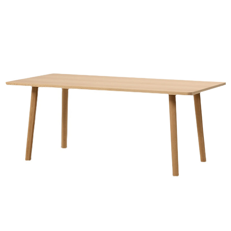 Mesa de pino rectangular moderno de madera maciza para cocina y comedor