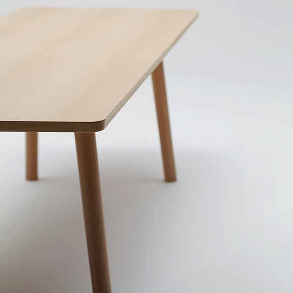 Mesa de pino rectangular moderno de madera maciza para cocina y comedor