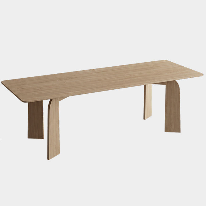 Rectangle 4 Legs Dining Table Simple Style Solid Wood Dinette Table for Home