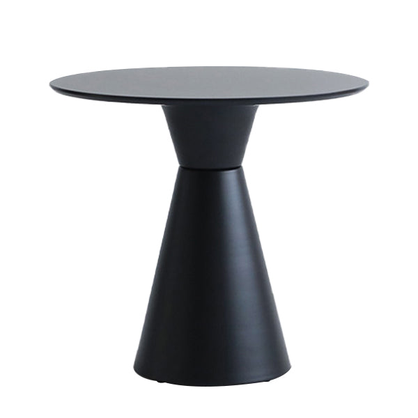 Moderne tulpenbasis eettafel hout en stalen ronde dinette tafel voor eetkamer