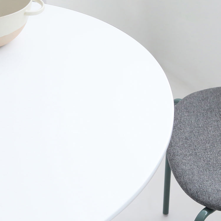 Moderne tulpenbasis eettafel hout en stalen ronde dinette tafel voor eetkamer
