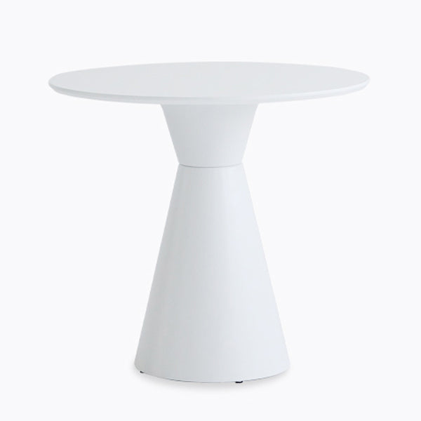 Moderne tulpenbasis eettafel hout en stalen ronde dinette tafel voor eetkamer