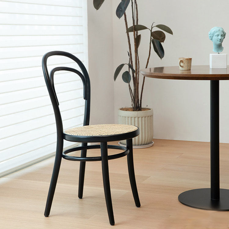 Silla de madera tradicional para comedor, cocina, silla trasera Windsor