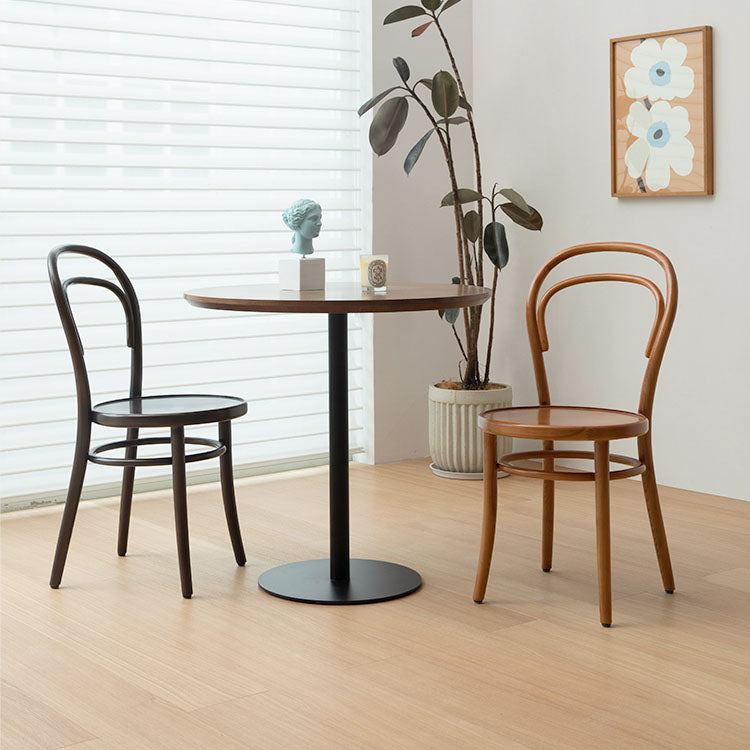 Silla de madera tradicional para comedor, cocina, silla trasera Windsor
