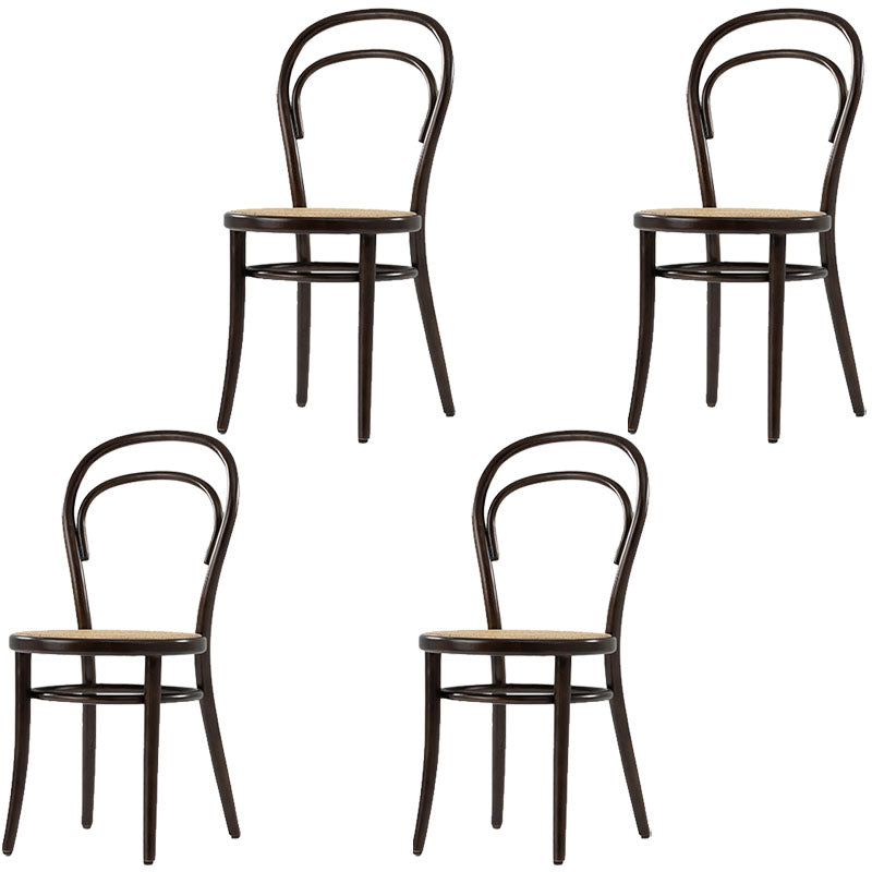 Silla de madera tradicional para comedor, cocina, silla trasera Windsor